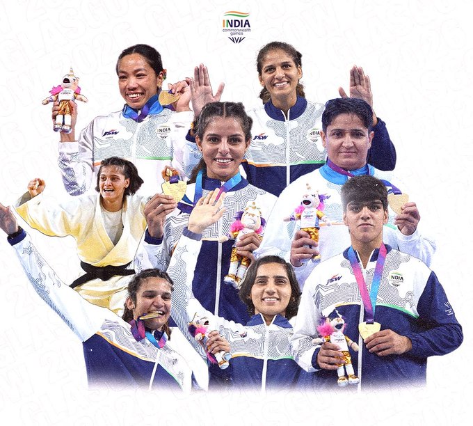 कॉमनवेल्थ गेम्स 2026 में भारत की बेटियों का स्वर्णिम प्रदर्शन, महिला खिलाड़ियों ने जीते 8 गोल्ड मेडल